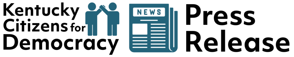 KY citizens for democracy press release