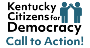 Kentucky Citizens for Democracy Logo Call to Action